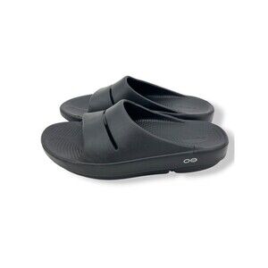 OOFOs OOahh Black Unisex Slide Sandals Size M6/W8